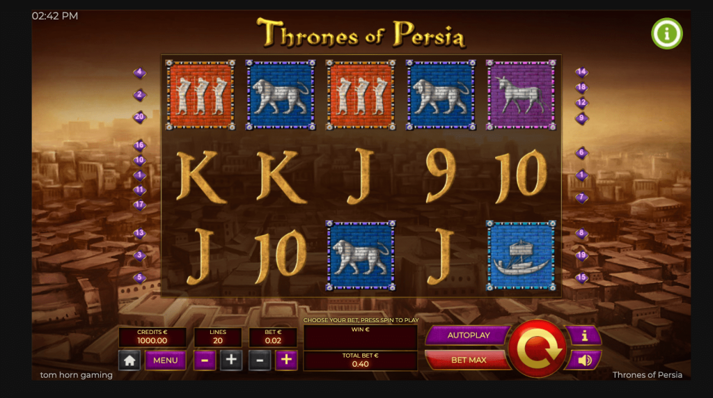 Слот Thrones of Persia