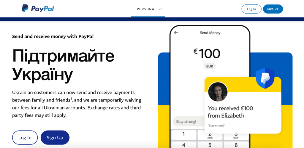 Офіційний сайт Paypal